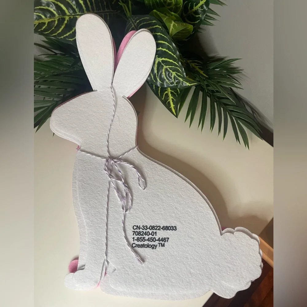Pink and White Bunny Felt, Two 8packs, 16 pieces total, Arts and Crafts, Easter